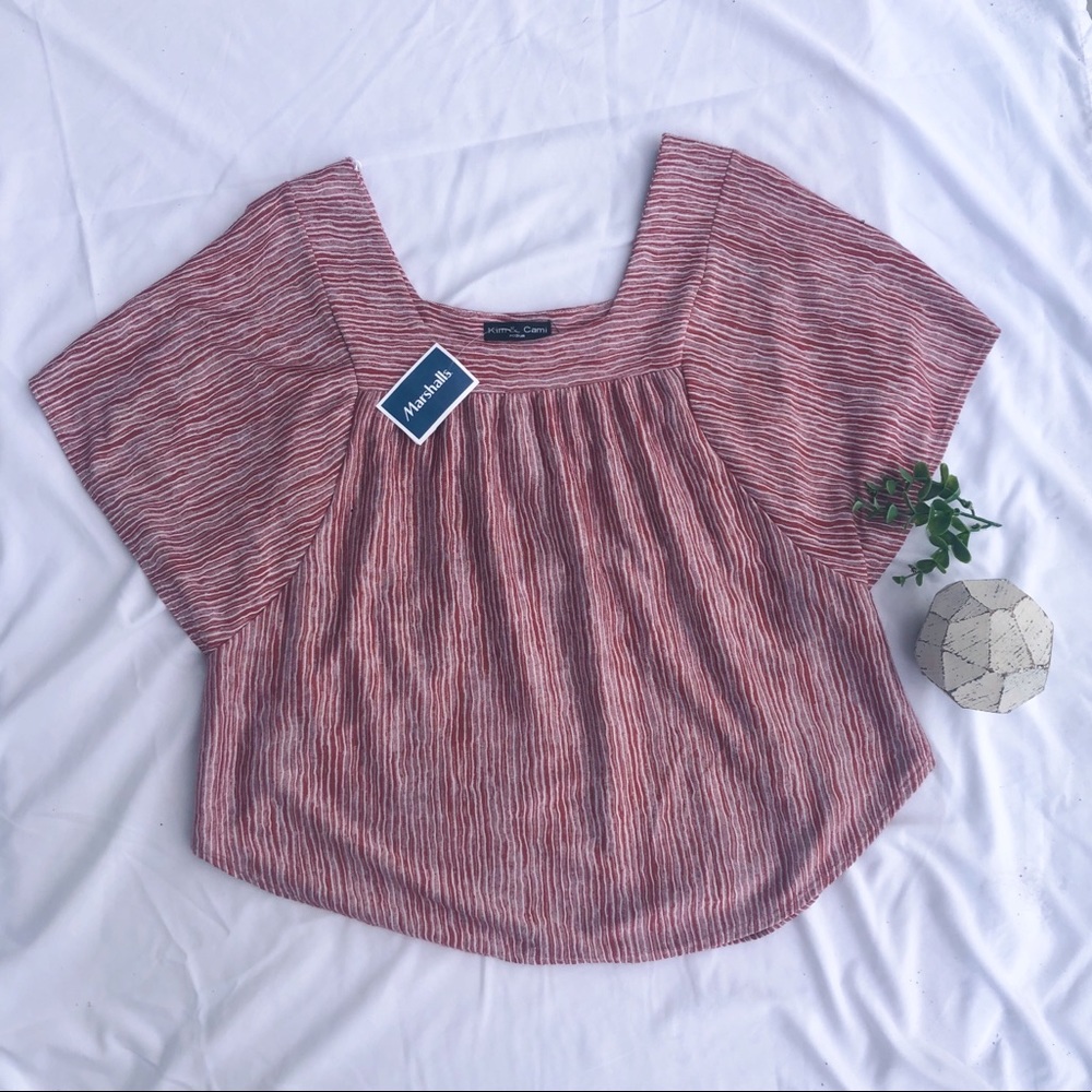 Red Striped Top